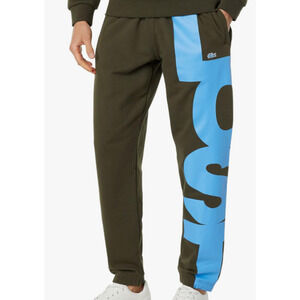 Lacoste Contrast Print Logo Sweatpants with Tapered Ankle Baobab L